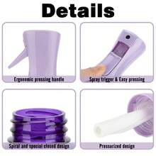 1pc Professional High Pressure Spray Bottle, 200ml/300ml Capacity High Pressure Continuous Automatic Fine Mist Sprayer, Hair Care Tool, Hair Care Products And Accessories, Essential For Hair Salons, Beauty Care And Travel - A - View 4