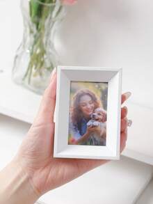 3-Inch Modern Minimalist Photo Frame, Desktop Mini 3" Picture Frame, Displays 2 Photos, Multi-Functional Decorative Stand - Multicolor - View 3