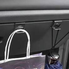 Foldable Invisible Door Storage Hook - Black Car Storage Device, Suitable For Most Vehicles, Lightweight And Durable Design, With A Sturdy Grip, Space Saving Door Panel Hook, Suitable For Car Interior Accessories, Car Storage Devices, Sturdy Hook Structure, Essential Items On The Road, Invisible Storage Device - 2pcs - View 4
