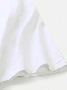 3pcs Camiseta de Patrón Geométrico Vintage para Damas de - Cuello Redondo Casual, Manga Corta, Lavable aáquina. - Blanco - Ver 2