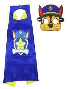 Bộ trang phục "Paw Patrol" + mặt nạ mắt. Bao gồm áo choàng siêu anh hùng cho chó, áo choàng hai lớp, Archie, Muffy và Tian Tian. Thích hợp cho các buổi tiệc hóa trang. - Nhiều màu - Xem 5