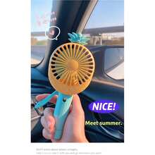 Quạt mini cầm tay hoạt hình nhấn bằng tay, quạt phun sương thủ công di động, quạt làm mát mùa hè cầm tay nhấn áp lực - A - Xem 5