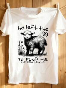 VivaGlam-He Departed With That Humorous Christian T-Shirt For Both Men And Women - White - View 7