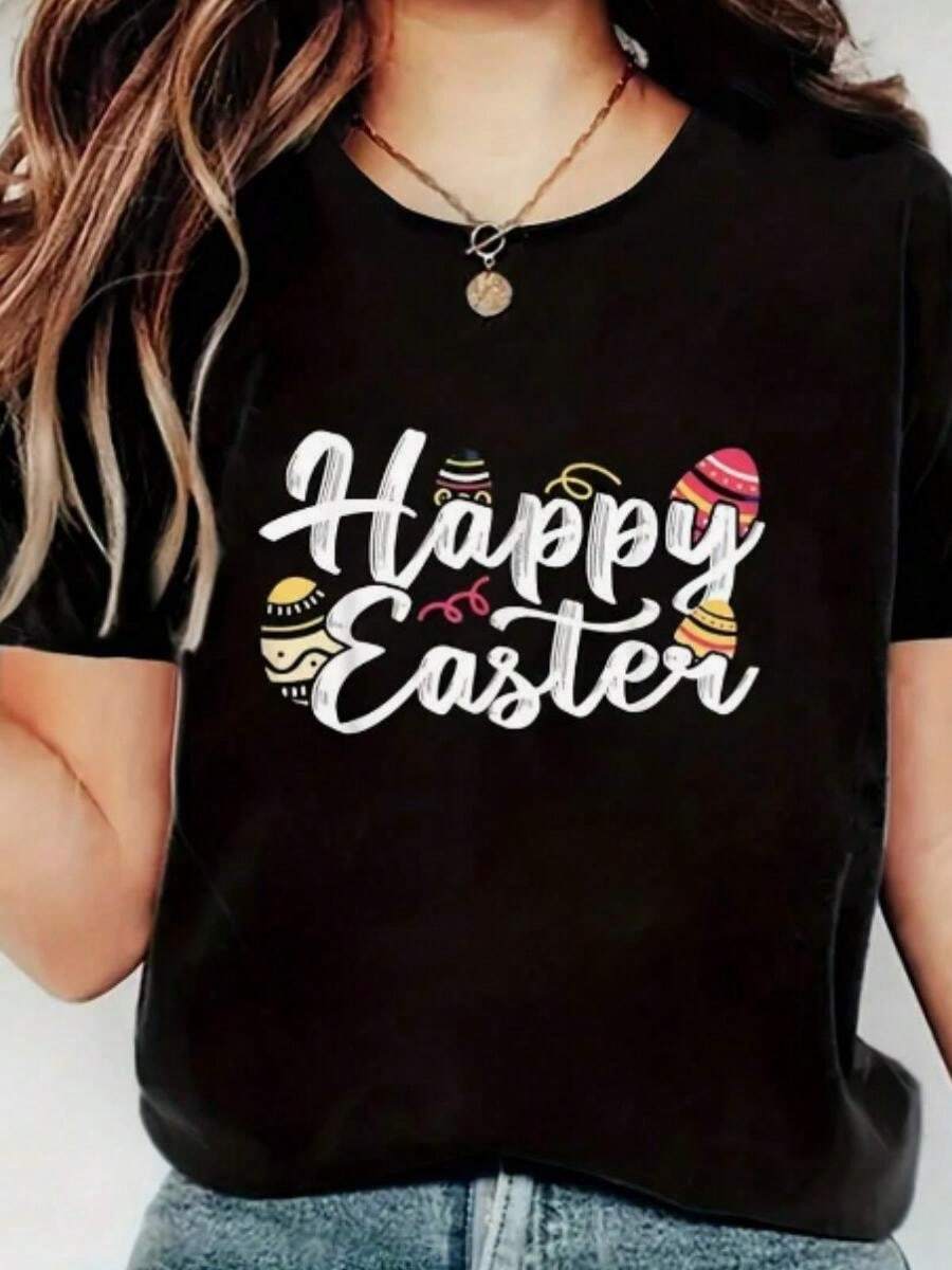 Patrón de Citas de Huevo de Conejo de Pascua Feliz Impresión de Color Sólido