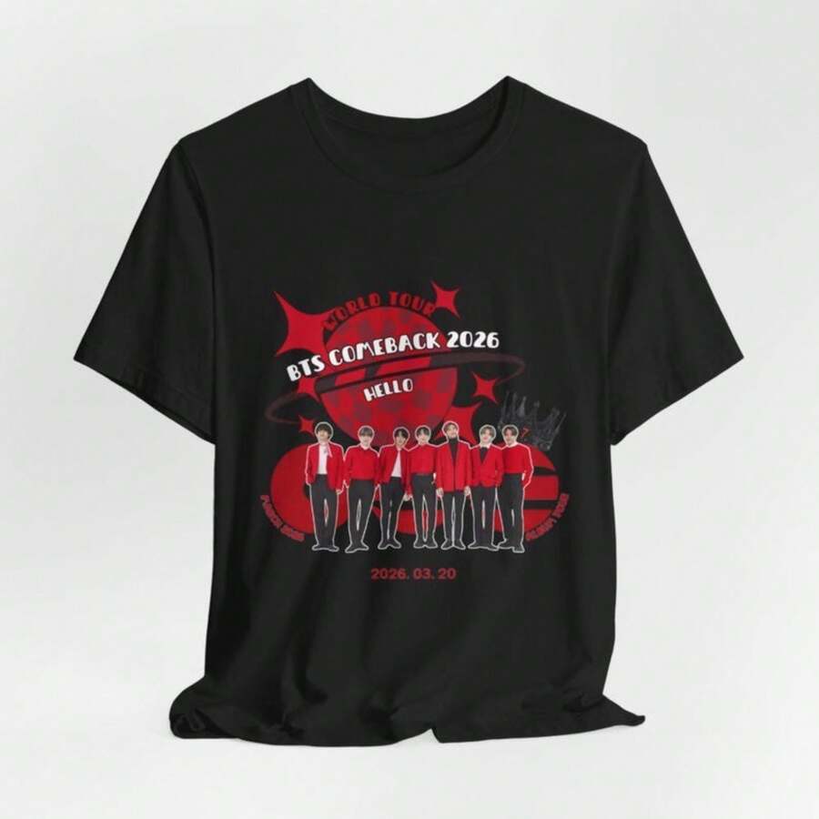 BTS2 Comeback 2026 Shirt K-Pop2 New - Black - View 1