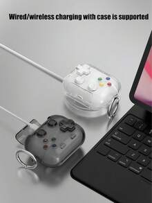 Game Cute Anti-Drop Transparent Earphone Case Compatible With AirPods Pro 2/Pro 3/ 4, Anti-Lost Protective Cover - Multicolor - View 4