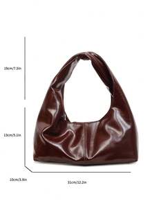 High-Quality Fashionable Minimalist Versatile Shoulder Bag, High-End Handbag For Women - Coffee - View 6