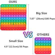 3D Magic Cube Irregular Flip Puzzle Anti Stress Office Stress Reliever - Big Size (100 Bubbles) - View 12