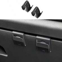 Foldable Invisible Door Storage Hook - Black Car Storage Device, Suitable For Most Vehicles, Lightweight And Durable Design, With A Sturdy Grip, Space Saving Door Panel Hook, Suitable For Car Interior Accessories, Car Storage Devices, Sturdy Hook Structure, Essential Items On The Road, Invisible Storage Device - 2pcs - View 3