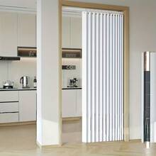 1pc Modern Magnetic Door Curtain, Thermal Insulation All Seasons, Handwashable, No Lining Design, Suitable For Any Room Privacy And Style, Fashionable Themed Shower Curtain With Metal Grommets Top - Multicolor - View 4