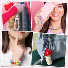 290pcs Beads For Pens, 14mm Focal Beads Pen Making Kit For Keychains Beadable Pens, Rainbow Chunky Bubblegum Acrylic Beads With Rhinestone Rondelle Spacer Bead For DIY Craft Supplies - #2 14mm + #2 Hạt acrylic - Xem 5