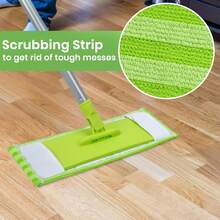 55" Long Handle Floor Mop With 2 Washable Microfiber Pads - Multifunction Dust Mop For Hardwood, Tile, Kitchen Cleaning - 60 chiếc - Xem 4