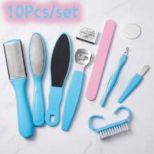 7/9/10/25-In-1 Professional Pedicure Tool Kit, Home/Salon Foot Care Dead Skin Remover, Nail Clipper, Foot File & Multi-Function Manicure Tools - A - View 13