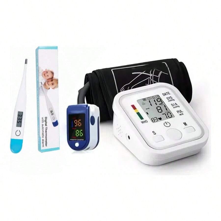 Monitor De Presión Arterial Automático Y Kit De Oxígeno Para Adultos - A - Ver 1
