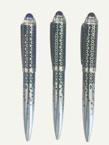 Bolígrafo de metal premium, adecuado para finanzas, oficina, estudiantes, tinta azul, punta media (1.0 mm), bolígrafo de firma de oficina - 148P - Ver 11