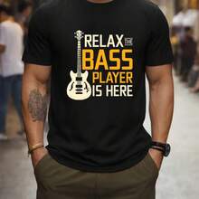 Printed T-Shirt For Men And Women - Black - View 1
