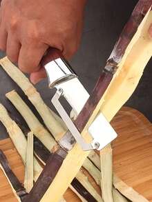 1pc Multifunctional Stainless Steel Peeler With Wooden Handle, High Quality Durable And Easy To Clean, Suitable For Various Fruits And Vegetables, Essential Kitchen Tool, Random Color - Multicolor - View 6