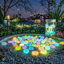 Colorful Luminous Stones, Long-Lasting Glow Pebbles Suitable For Outdoor Landscape, Yard, Path And Home Decor - One Size Fits All - View 2
