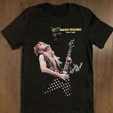 Randy Rhoads Tshirtgraphic Tees Shirts Streetwear White Shirt Black Shirt - 款式 - 查看 1