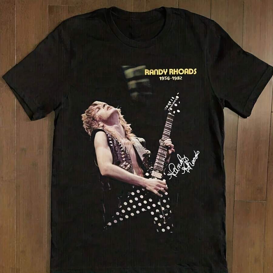 Randy Rhoads Tshirtgraphic Tees Shirts Streetwear White Shirt Black Shirt - 款式 - 查看 1