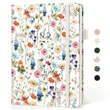 Lined Journal Notebook For Women & Men, Hardcover Leather Journal For Writing, A5 College Ruled Notebook For Work & Note Taking, Perfect For Office School Home Supplies, 160 Pages, Garden - A-garden - View 12