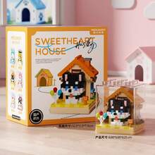Divertidos y lindos cachorros, gatos, animales, bloques de construcción, rompecabezas de dibujos animados, juguetes educativos para niños, regalos de navidad - K392 - Ver 9