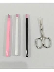 4件套专业不锈钢角质层钳、指甲钳、角质层去除器、多色石英指甲锉套装、死皮和角质层去除器，适用于修脚和修手配件 - 高端二代俄式款 - 查看 9