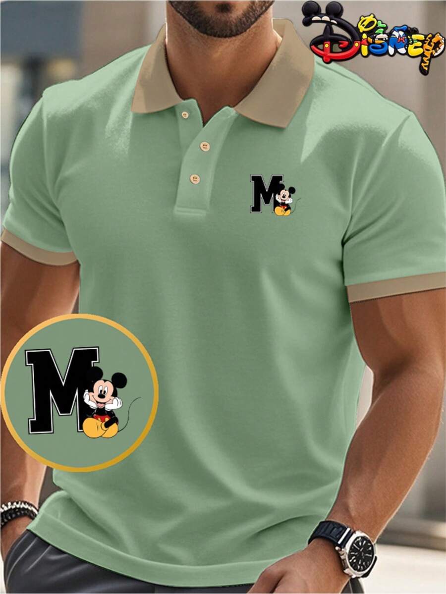 Disney Polo Shirt Features A Mickey Mouse Lettering Design. Crafted From Polyester, This Stylish Business-Casual Polo Shirt Is Lightweight, Breathable And Quick-Drying. Ideal For Summer Wear, It Is Perfect For Both Casual Occasions And Outdoor Activities Such As Golf. Suitable For Both Men And Women, It Makes The Perfect Gift For Your Husband Or A Friend.Disney T Shirt - Màu xanh Bạc hà - Xem 1