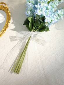 Pale Blue Artificial Tassel Flowers, Suitable For Home Decor, Desktop Decor, Photography Props, Office, Wedding Aisle Decor And Bridal Party Decoration - Baby Blue - View 5