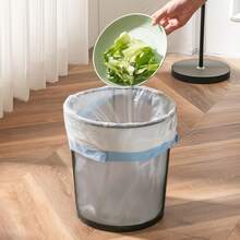 Túi đựng rác có dây rút 25L, túi rác dày dặn dùng cho gia đình, khách sạn, nhà bếp, sân vườn, 40 túi/4 cuộn hoặc 50 túi/5 cuộn - Nhiều màu - Xem 7