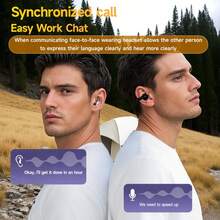 New Senyang New Design UV Material True Wireless In-Ear And Clip-On TWS Couples Fasion Bluetooth Daul Headset Mini HIFI Bass Stereo ENC HD Calling Earphones For Android For Iphone Cellphone Sports Earpieces Smart Headphone For Halloween's Day Gift - View 6