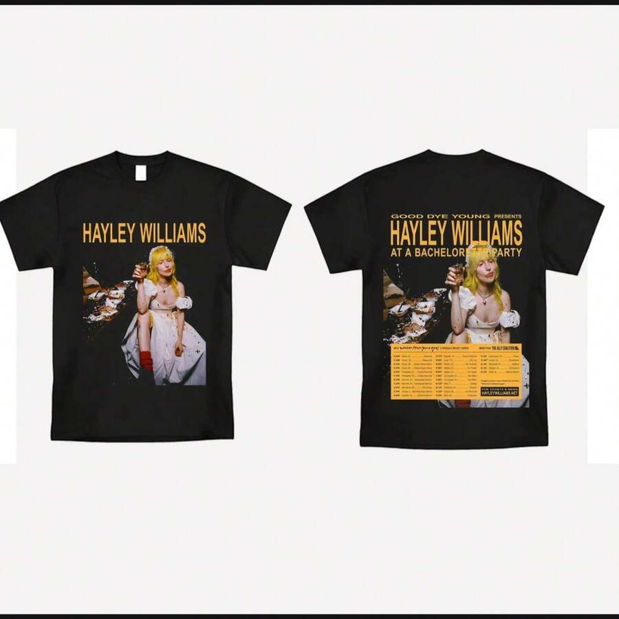 Hayley Williams 2026 Tour T-Shirt - Black - View 1