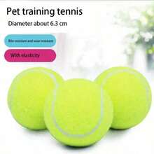 4 quả bóng tennis tương tác cho chó, được làm từ chất liệu cao su đàn hồi cao. - Nhiều màu - Xem 2