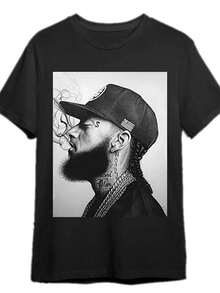 Nouveautés Été 2026 : Tenue parent-enfant Y2k au design unique, T-shirt à manches courtes et motif slim-fit pour homme Nicepie - T-shirt noir décontracté à col rond avec motif portrait, lavable en machine, adapté à une utilisation toute l'année. Un design spécialement créé pour la Fête de la Fête des Pères, exclusif pour la Fête de l'Indépendance et la Déclaration d'Indépendance, un t-shirt d'été tendance pour hommes et femmes. - Noir - Voir 8