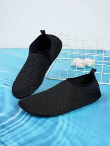 Giày lội nước ngoài trời dành cho nam, giày đi biển thoáng khí chống trơn trượt, giày đi biển lướt sóng bơi lội, giày đi bộ đường dài dưới nước, giày chạy bộ thường ngày và giày câu cá. - màu đen - Xem 2