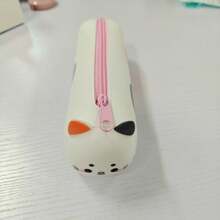 動物造型拉鍊鉛筆袋，可愛卡通動物筆袋，大容量文具收納袋，日系可愛鉛筆盒，返校文具用品 - 彩色 - 查看 10