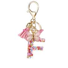 1个粉色闪光树脂26字母钥匙扣 - 解压玩具 - 捏捏乐玩具 - 软萌玩具 - 挠痒玩具 - 史迪奇玩具 - 旅行玩具 - 课堂挠痒玩具 - 迷你洗澡玩具 - 圣诞文具减压球，生日礼物，完美礼物，礼品，玩具，游戏，复活节礼物，圣诞节礼物，万圣节礼物，平安夜礼物 - 彩色 - 查看 35