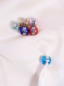 6pcs Middle Eastern Muslim Invisible Magnetic Scarf Clips, Hijab Pins, Brooch Accessories - Color Mixing - View 3