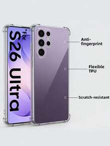单包装 - 适用于三星 Galaxy S26 / S26+ / S26 Ultra 的透明保护壳，防刮擦，柔软 TPU 材质，超薄，防指纹，四角加固，超薄透明后盖。也兼容其他 Galaxy 手机和 。 - 無色 - 查看 2