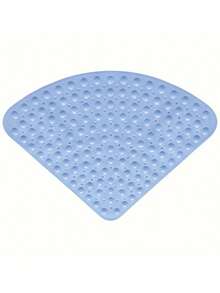 Fan-Shaped Bathroom Mat, Anti-Slip Bathroom Mat, Bathroom Anti-Slip Pad, Bathtub Anti-Slip Pad, Toilet Floor Mat, 21.26X21.26 Inches, Quick Drainage, Home Decoration, Bathtub Decoration - Multiple Styles - View 14