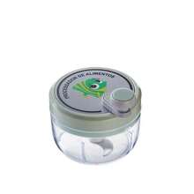 Picadora Manual para verduras, frutas, cebollas, pimienta, picadora, batidora, trituradora de ajo, utensilios de cocina, 1 unidad - 200 ml verde claro - Ver 3