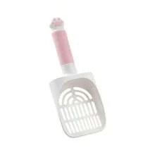 Juego de palas para arena de gato multicolor con estante de almacenamiento, incluye bolsas de basura. Diseño ergonómico & a prueba de olores, ahorra espacio para la caja de arena, adecuado para hogares con múltiples gatos, excelente regalo para dueños de mascotas. - Multicolor - View 9