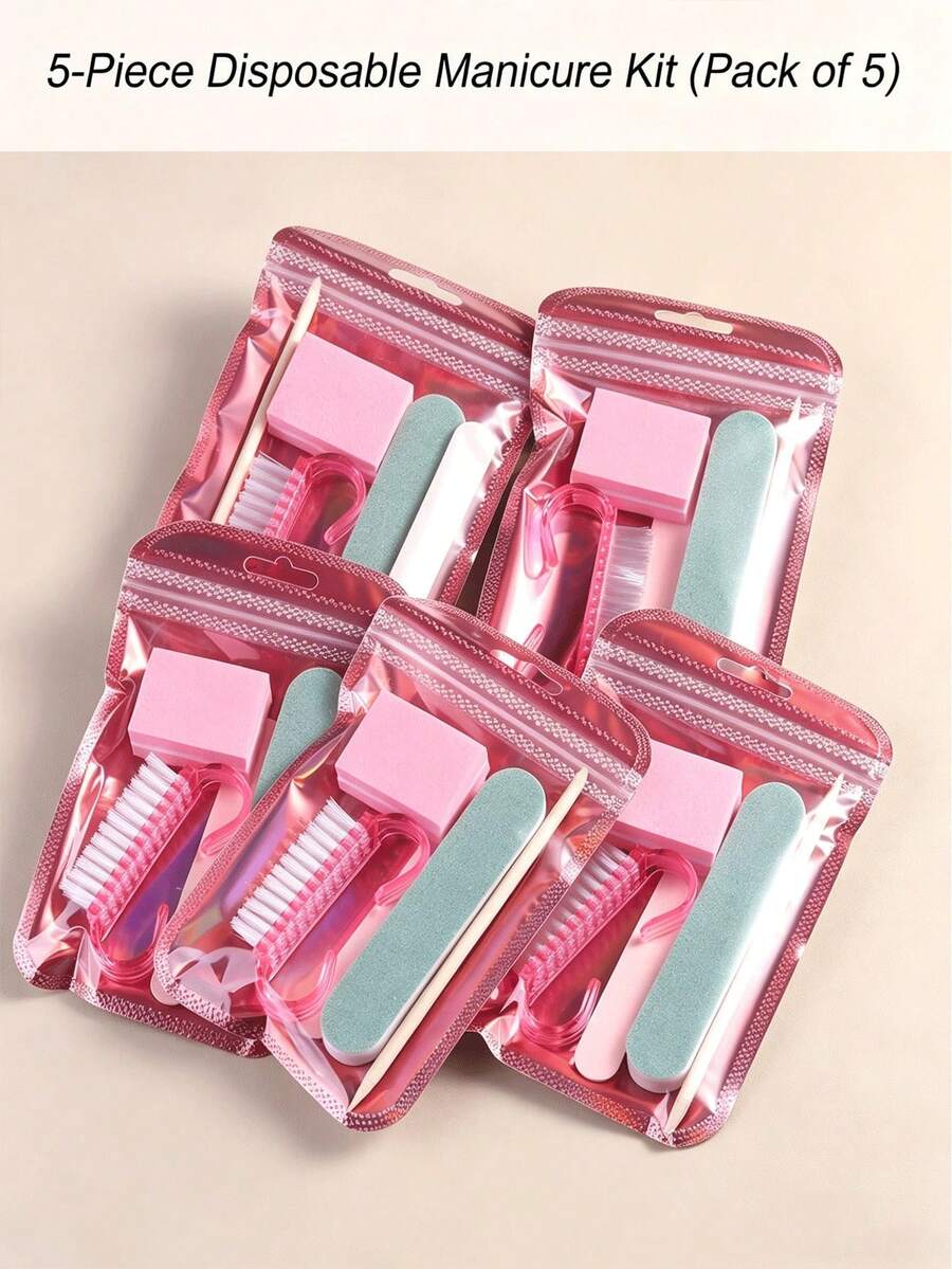 1/2/3/5/8/10件組美甲護理套組,迷你指甲銼刀與木製美甲棒組,美甲拋光塊與砂紙條美甲工具,雙面指甲銼刀,木製角質推棒,美甲清潔工具,壓克力美甲刷,適用於DIY美甲拋光與護理,美甲藝術配件工具組 - 彩色 - 查看 1