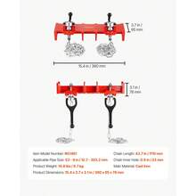 Pinze - 1/2-8 Zoll Rot - Visualizzare 7