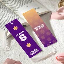 2pcs PET Pattern Printed Bookmarks, Exquisite Waterproof, Practical, Unique Pattern Design, Add Fun To Reading, Perfect Gift For Back To School, Valentine's Day (Random Color Tassel) - Multicolor - View 9