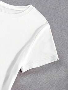 Camiseta de mujer moderna, informal, para fiestas y para estar en casa, 100% algodón, corte holgado..corteholgado.SloganGraphicTeeGraphicTeesWomenTops-VintageStreetStyleUnisexLooseCottonShortSleeveCrewNeckT-Shirtblusasparadamacasuales - Blanco - Ver 4