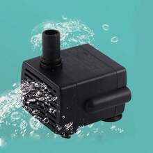 Ultra Quiet USB Aquarium Filter Pump, Mini Pet Water Dispenser, Submersible Adjustable Flow Water Circulation Pump, 5V 1-5W - 黑色 - 查看 3