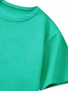 Camiseta de Verano para Mujer, Camiseta Negra Lisa de Corte Holgado para Mujer, Camiseta de Estética Gótica con Gráficos de Cabra y Chica en un Mundo Misterioso del Bosque, Tops de Moda Juvenil y Alternativa, Blusas Hermosas y Elegantes, Ropa Urbana de Verano, Camisetas Lindas para Salir y Jugar, Unisex para Uso Urbano. - Verde - Ver 3