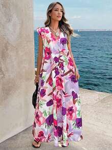 Women Midi Dresses - Multicolor 4 - View 3