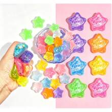 3pcs/6pcs/1pc Squishy Mini Star Malt Slow Rebound Stress Relief Toy, Back To School/Easter/Birthday Gift - Multicolor - View 4